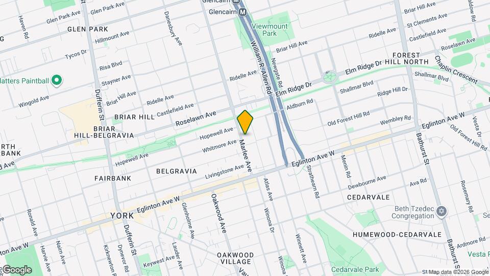 73 Marlee Ave Map and Location Details