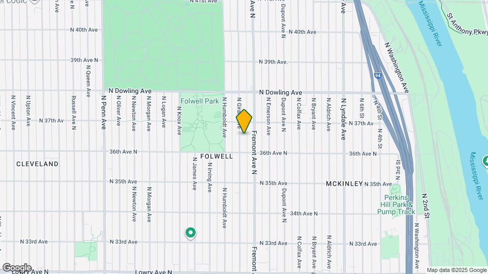 3630 N Girard Ave Map and Location Details