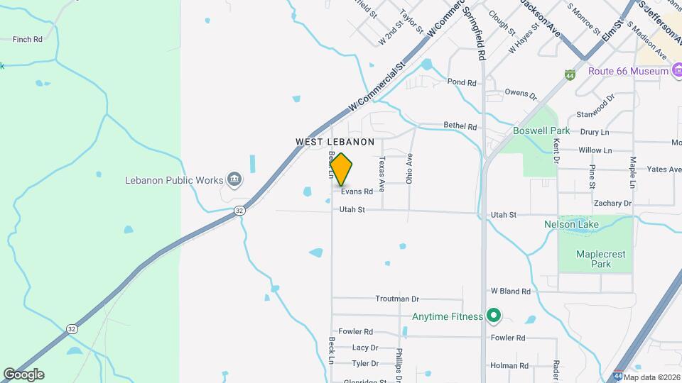 1258 Evans Rd Map and Location Details