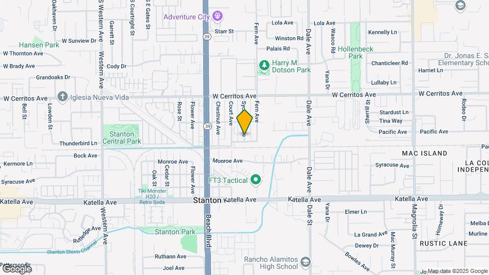 10693 Sycamore Ave Map and Location Details
