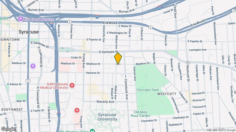 601 Walnut Ave Map and Location Details