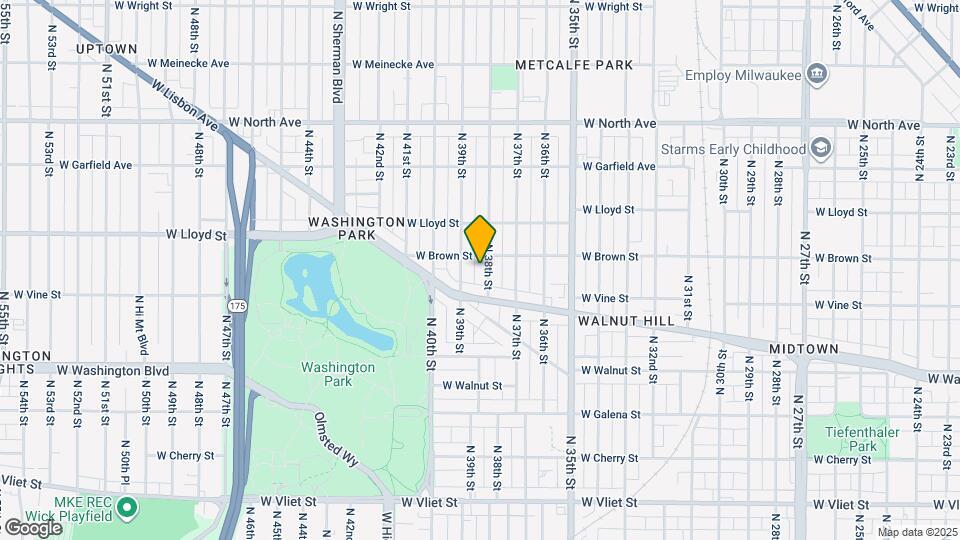 1941 N 38th St Map and Location Details