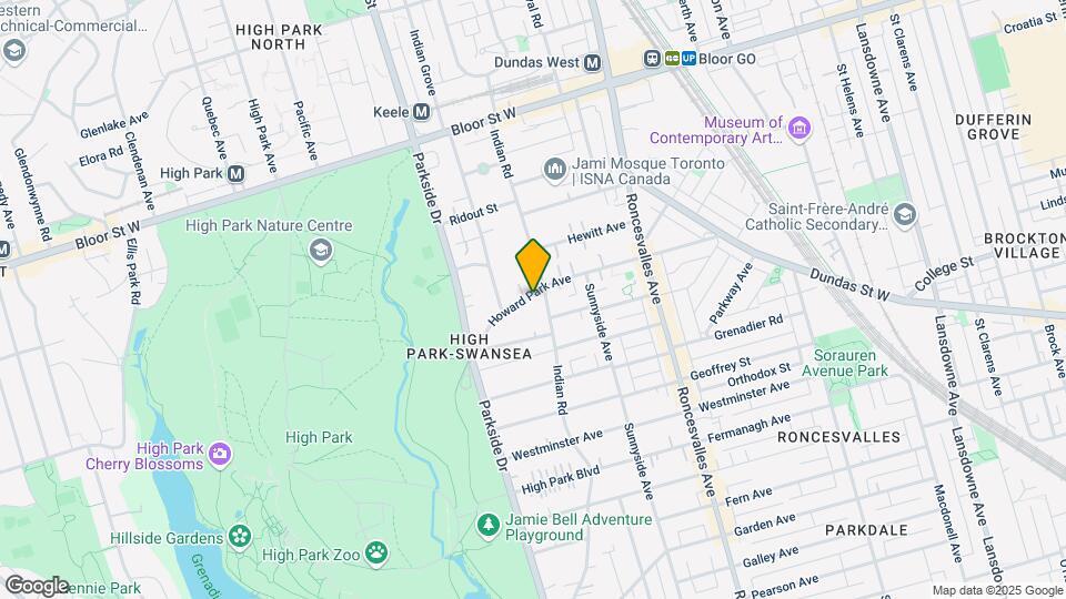195 Howard Park Av Map and Location Details