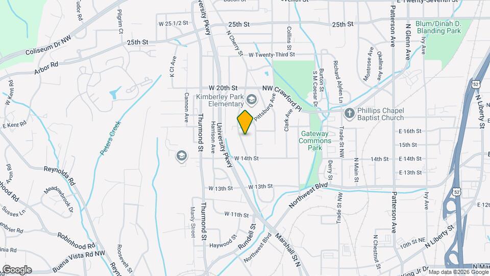 1447 N Cherry St Map and Location Details