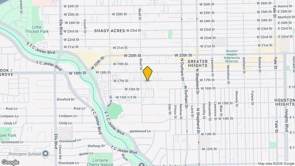 1034 W 17th St Map and Location Details