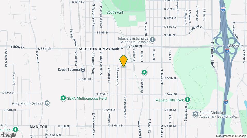 5820 S Montgomery St Map and Location Details