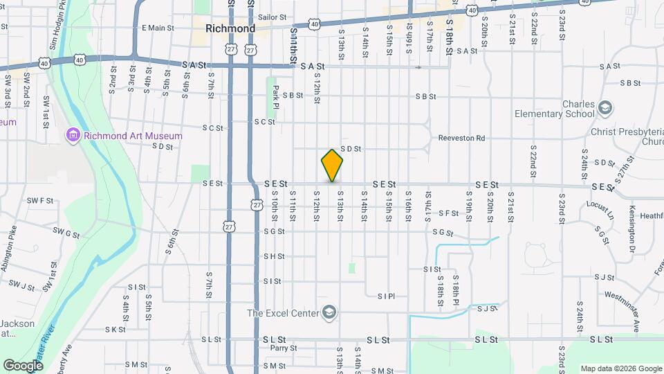 1211 S E St Map and Location Details
