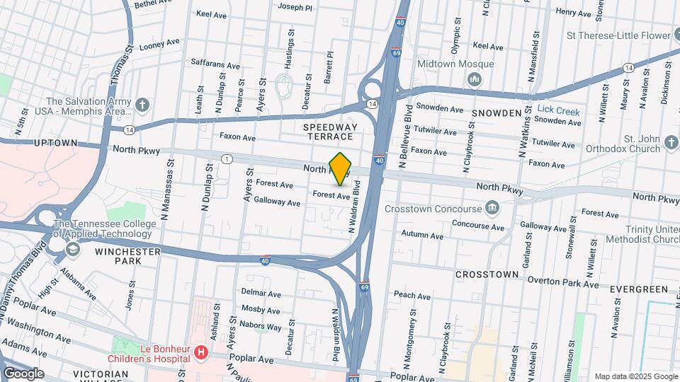 1074 Forest Ave Map and Location Details