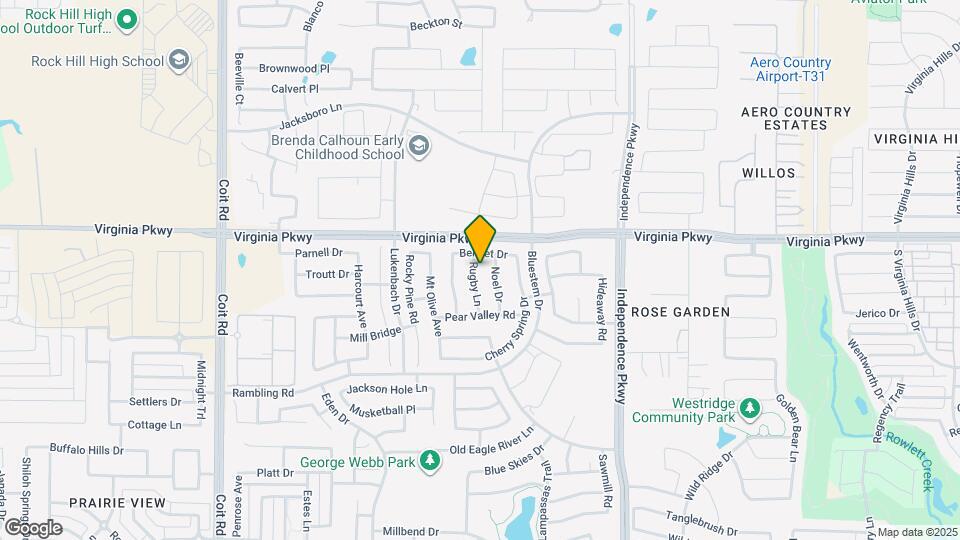 213 Rugby Ln Map and Location Details