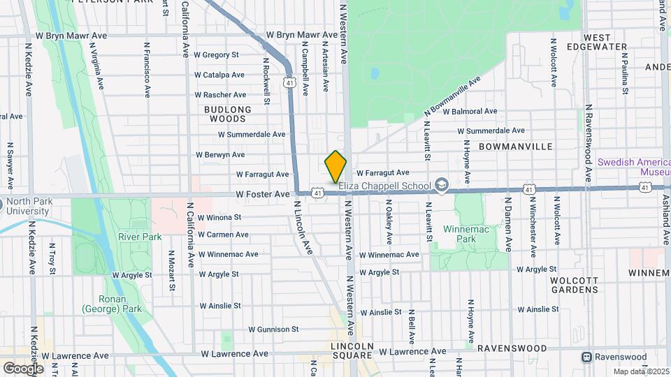 2416 W Foster Ave Map and Location Details