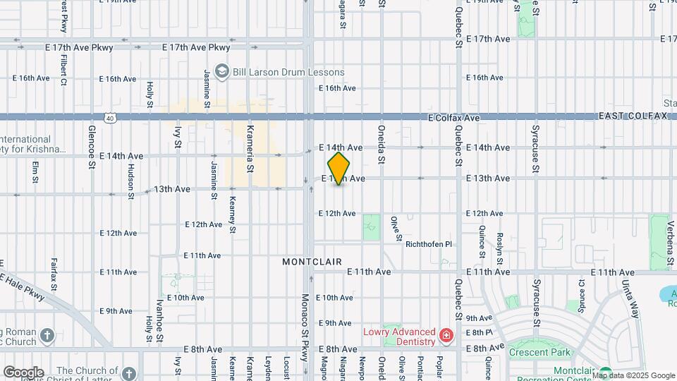 1257 Niagara St Map and Location Details