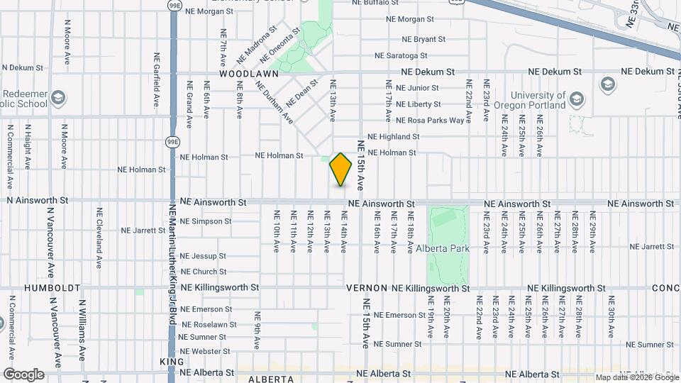 6025 NE 14th Ave Map and Location Details