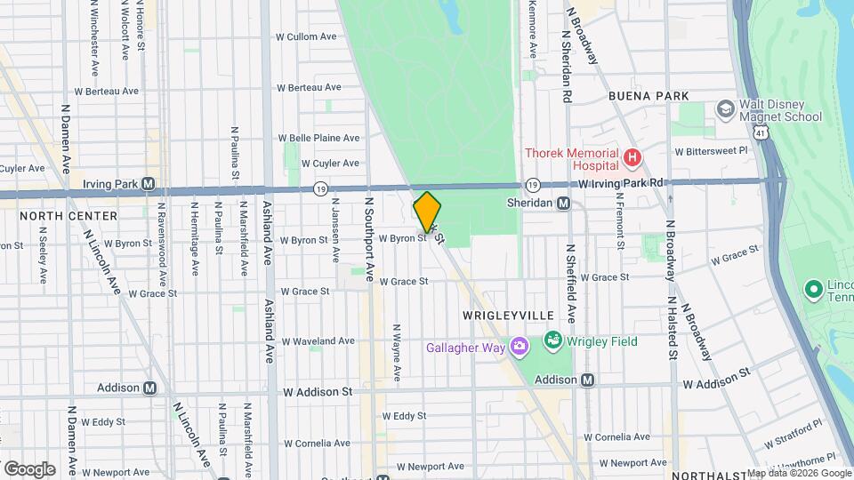 1253 W Byron St Map and Location Details