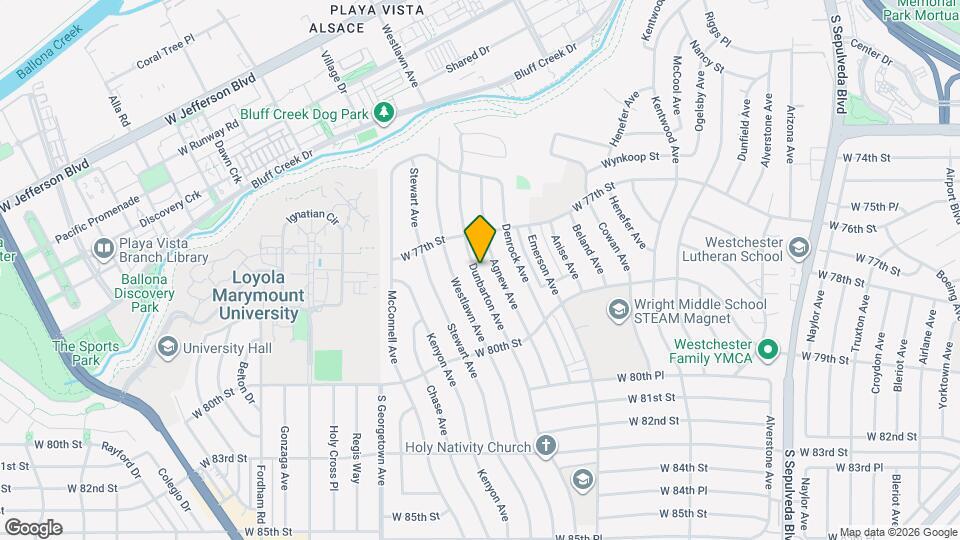 7742 Dunbarton Ave Mapa y Detalles de la Ubicación