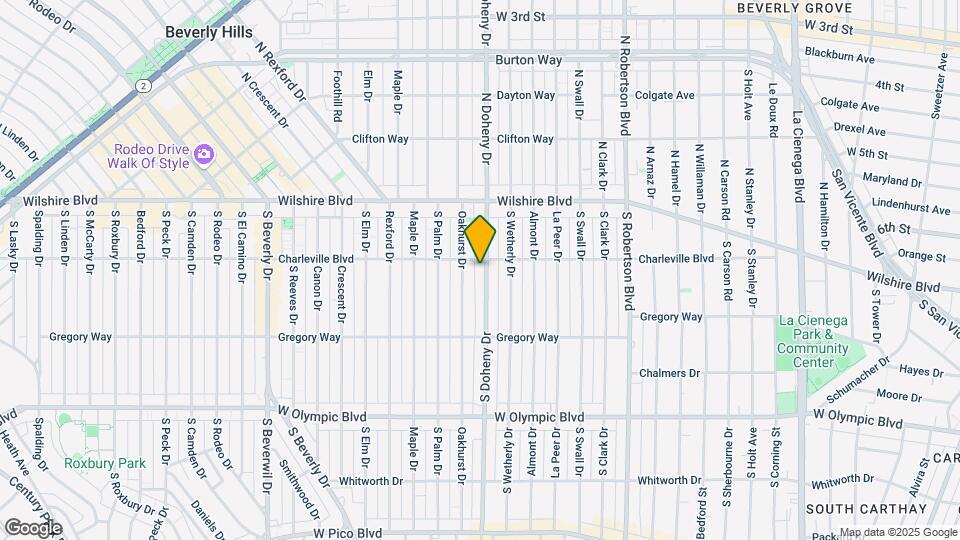 209 S Doheny Dr Map and Location Details