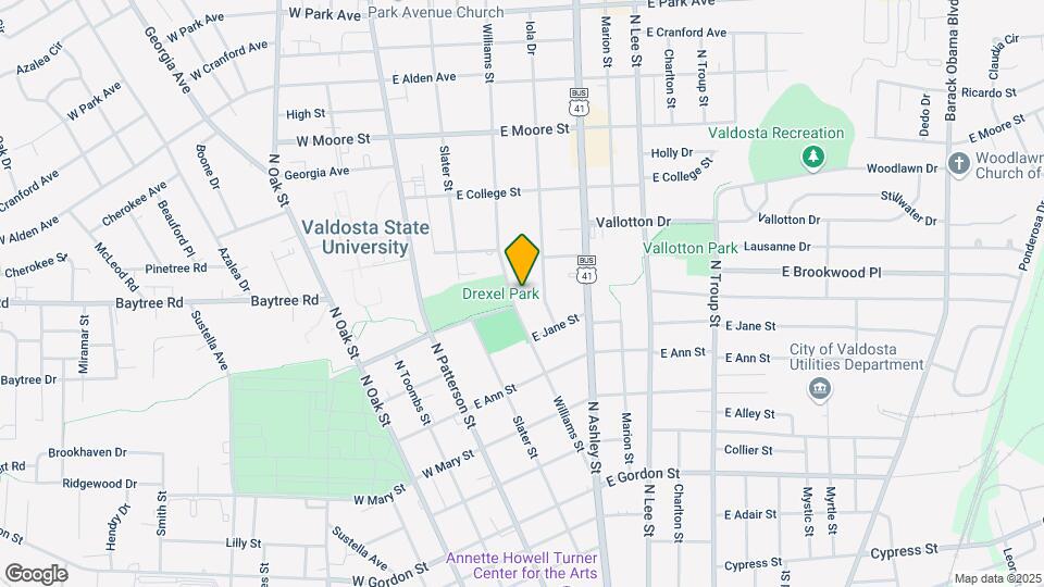 1405 Williams St Map and Location Details