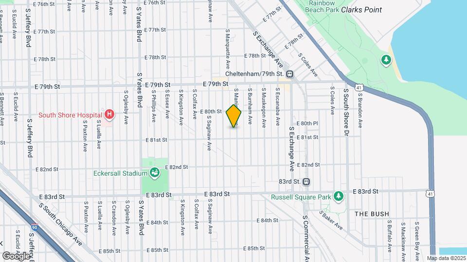 8046 S Manistee Ave Map and Location Details