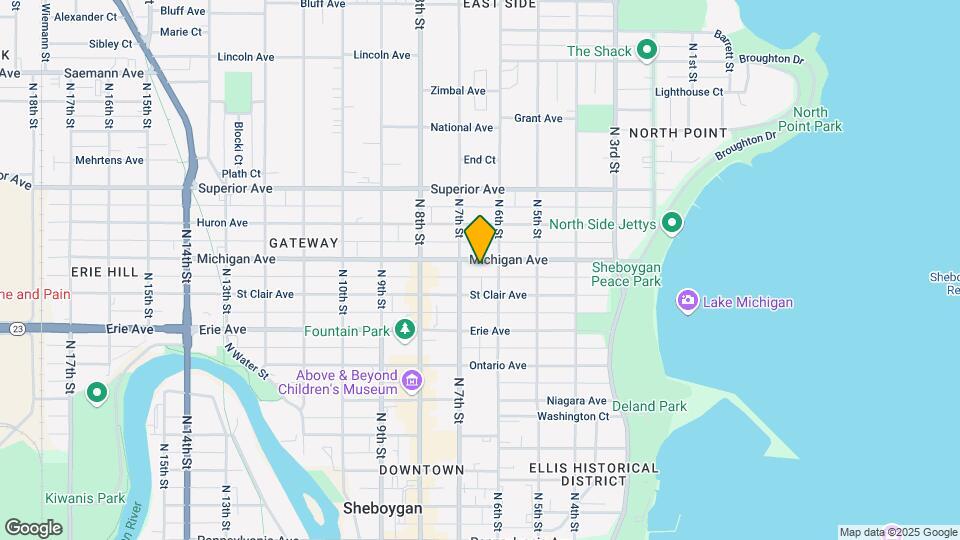 617 Michigan Ave Apartments Map and Location Details