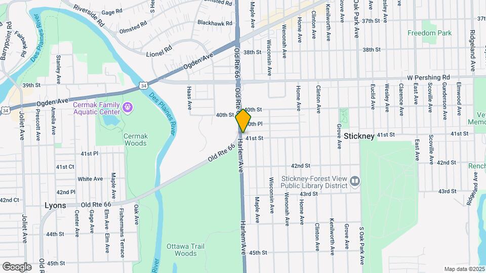 4043 S Harlem Ave Mapa y Detalles de la Ubicación