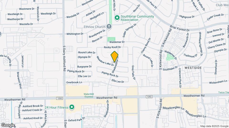 2210 Shadowbriar Dr Map and Location Details