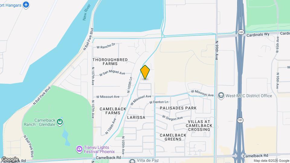 10326 W San Juan Ave Map and Location Details