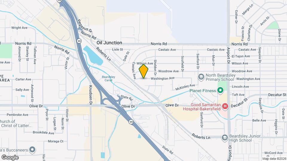 1315 Washington Ave Map and Location Details