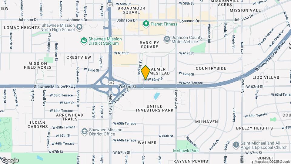 6615 W 62nd St Map and Location Details
