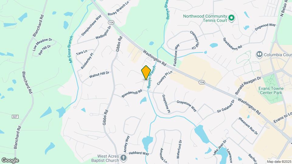527 Brandermill Rd Map and Location Details