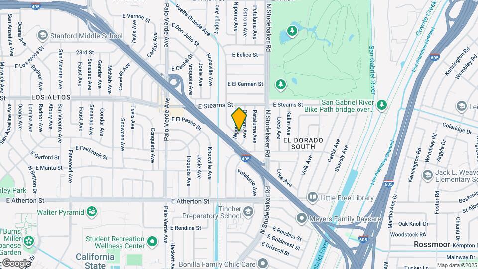 2044 Nipomo Ave Map and Location Details