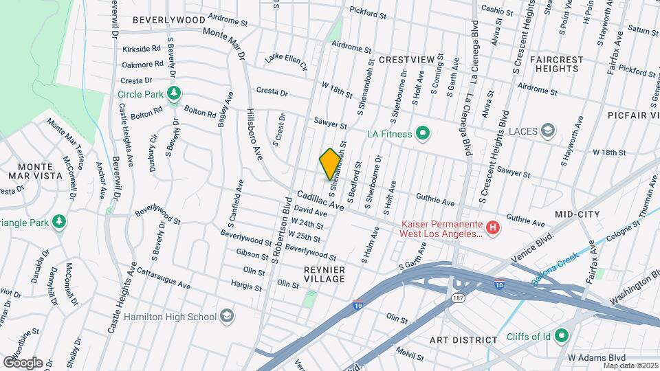 2013 S Shenandoah St Map and Location Details