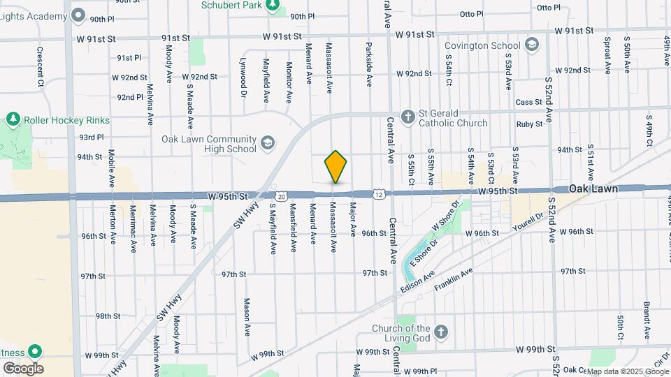 5720 W 95th St Map and Location Details