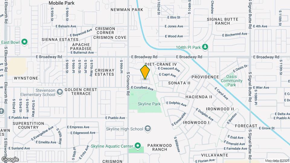 10110 E Carmel Ave Map and Location Details