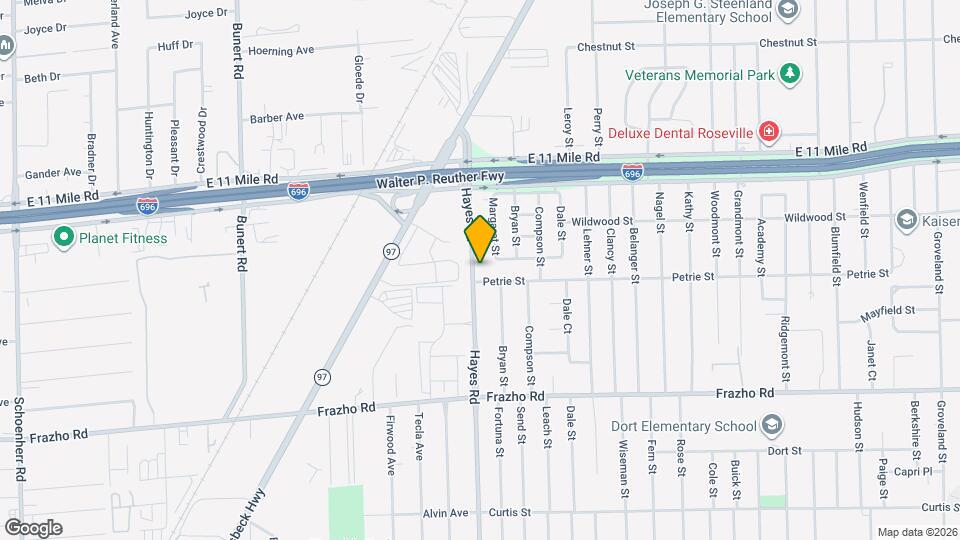 26530 Hayes Rd Map and Location Details