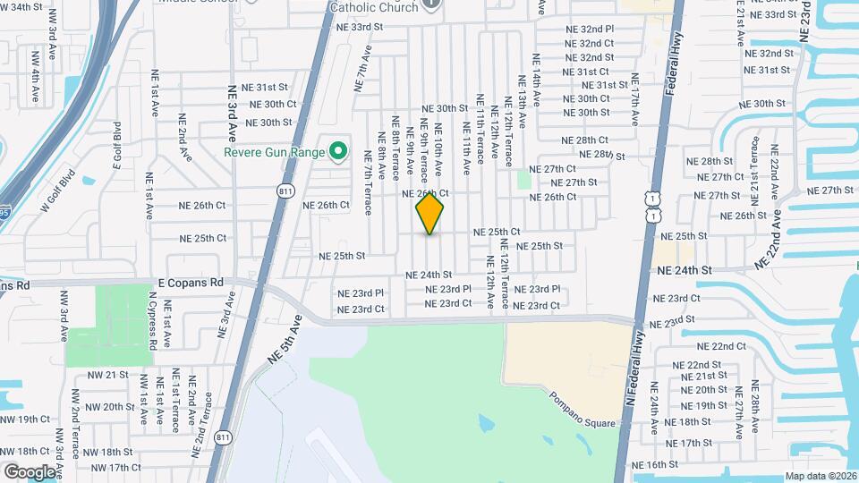 2510 NE 9th Terrace Map and Location Details