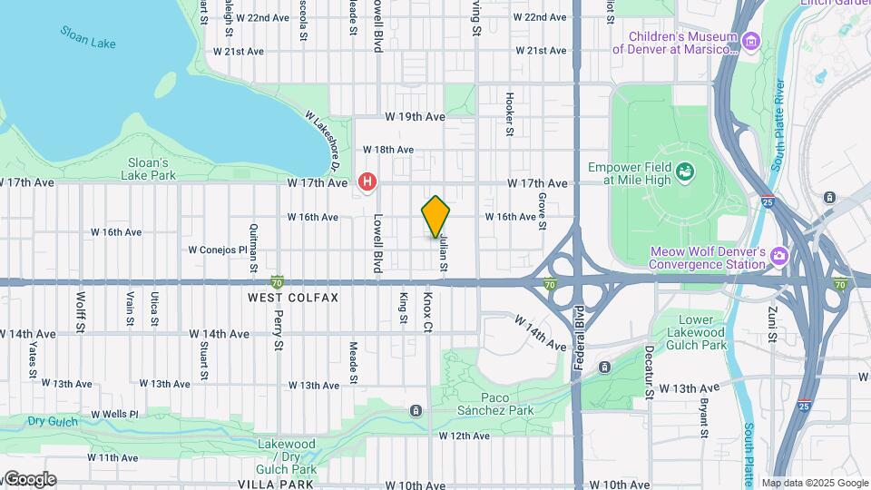 1555 Julian St Map and Location Details