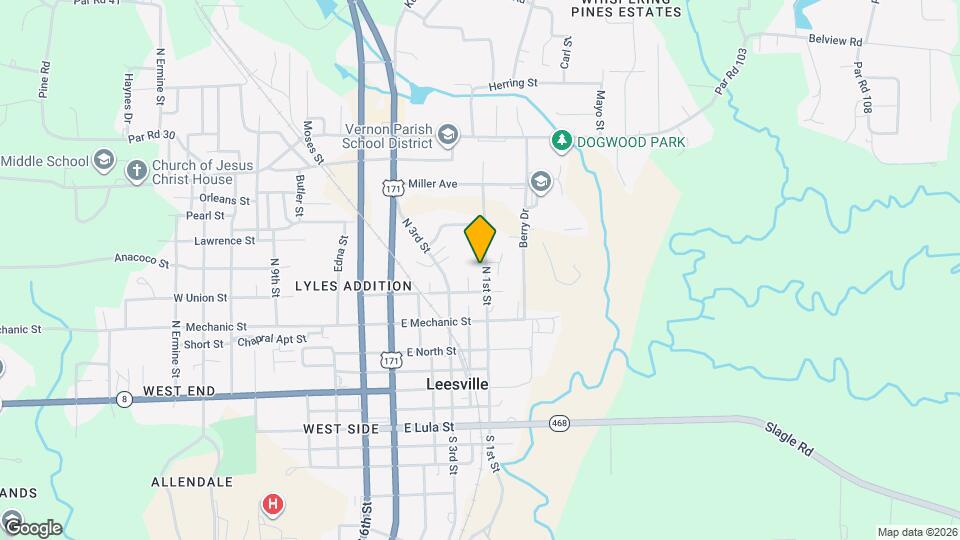 503 N 1st St Map and Location Details