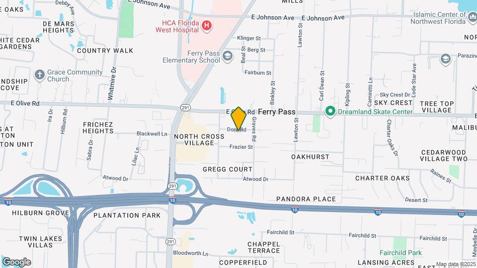 2203 Dora Dr Map and Location Details