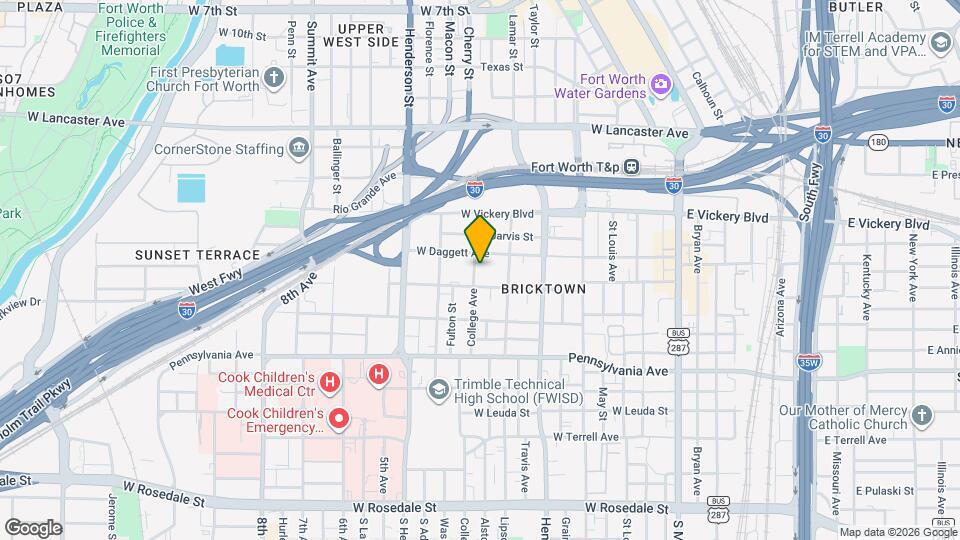 345 College Ave Map and Location Details