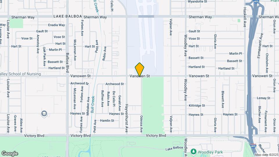 16400 Vanowen St Mapa y Detalles de la Ubicación