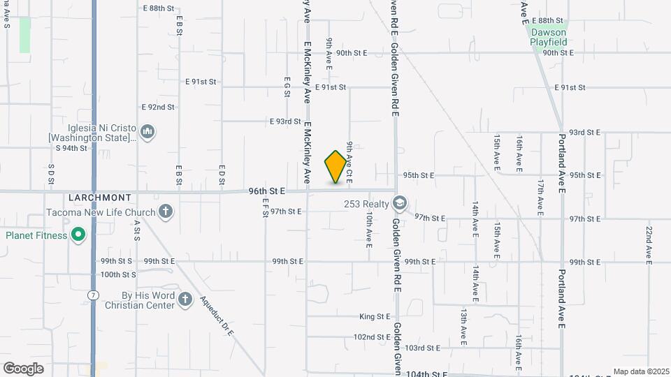 903 96th St E Map and Location Details