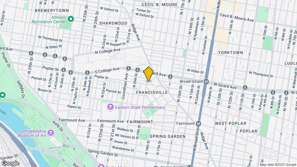 1839 Poplar Street Map and Location Details