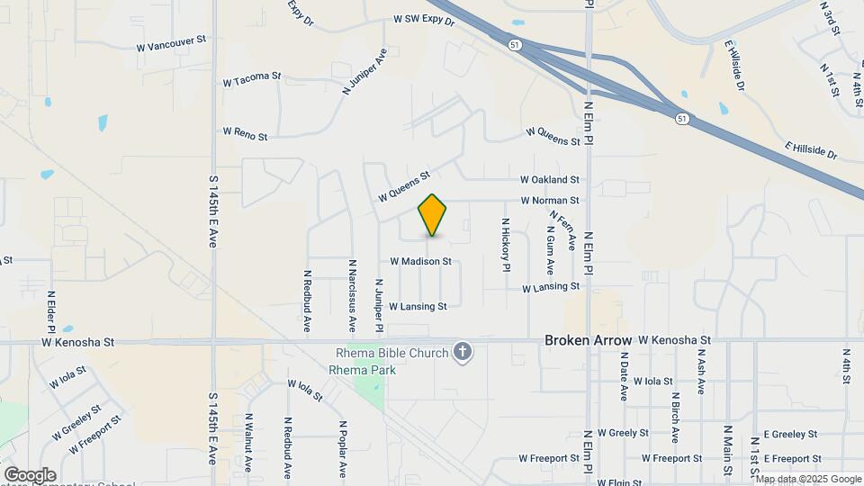 1209 N Ironwood Pl Map and Location Details