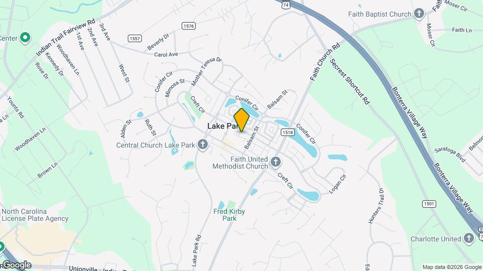 6824 Creft Circle, Unit Spacious 4BR Lake Park Townhome with Garage Map and Location Details