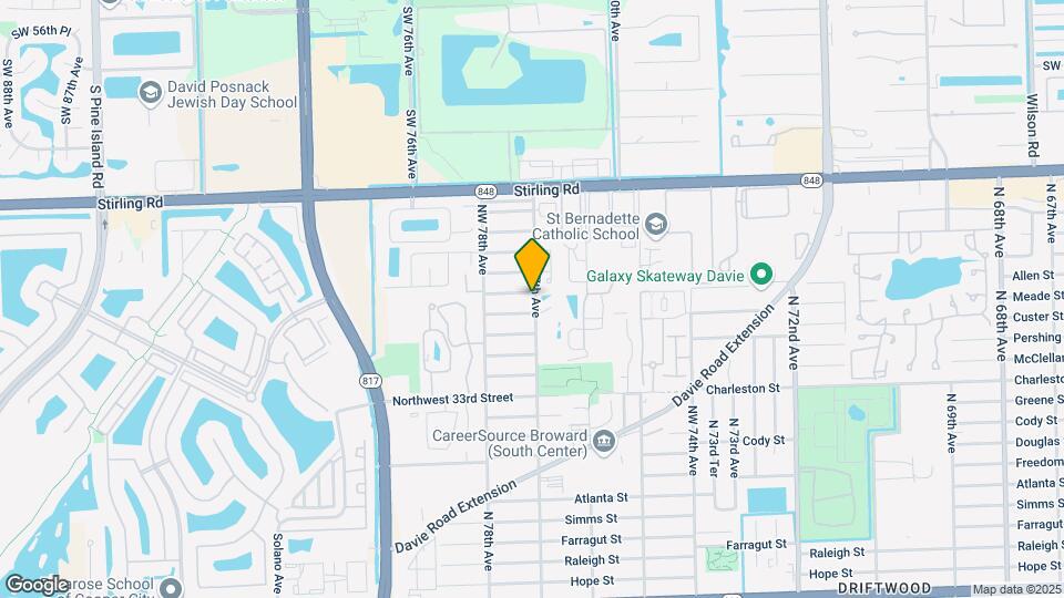 7700 NW 38th St Map and Location Details