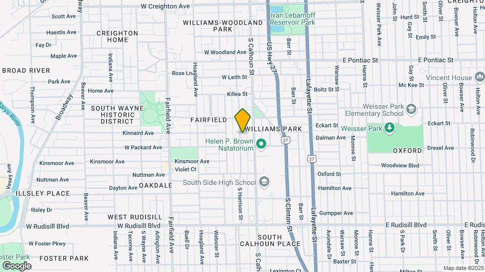 3209 S Harrison St Map and Location Details