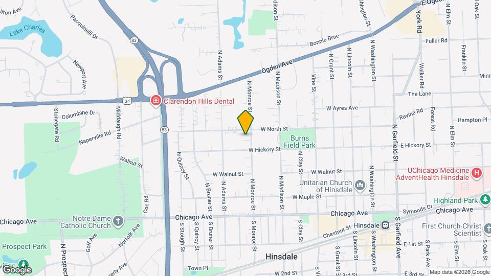 322 N Monroe St Map and Location Details