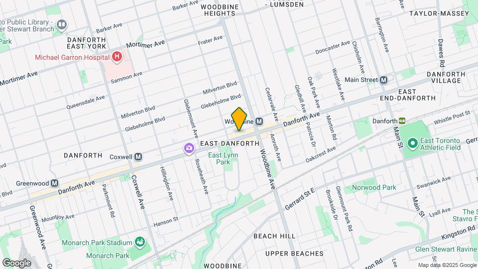 2034 Danforth Ave Map and Location Details