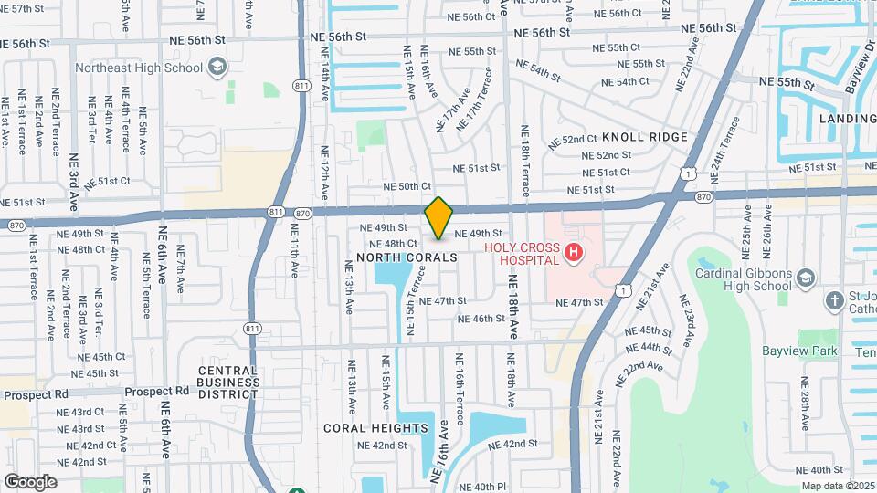 1577 NE 48th Ct Map and Location Details