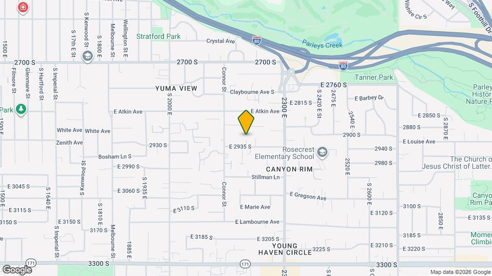 2916 S Fisher Cir Map and Location Details