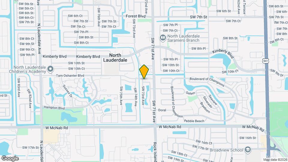 7221 SW 11th Ct Map and Location Details